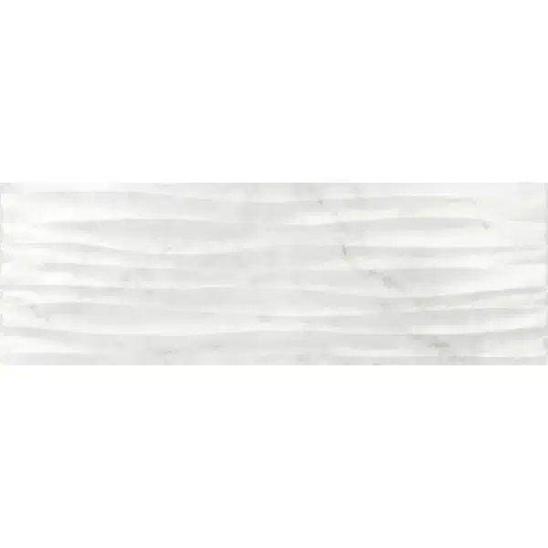 I39BYMAR RIV MARBLE ONDA WHITE 25X75 I T. D